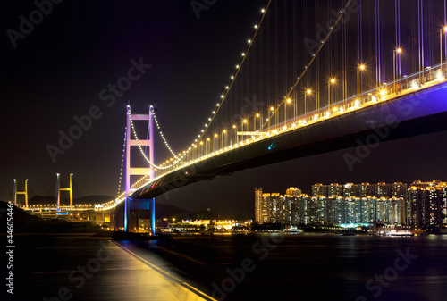 Fototapeta Naklejka Na Ścianę i Meble -  Tsing Ma Bridge at Hongkong