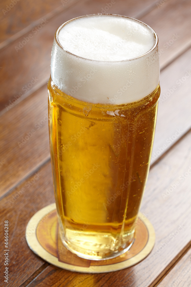 beer with froth beer with froth