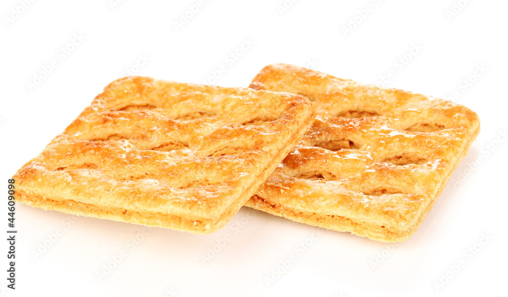 Sweet cookies isolated on white Sweet cookies isolated on white