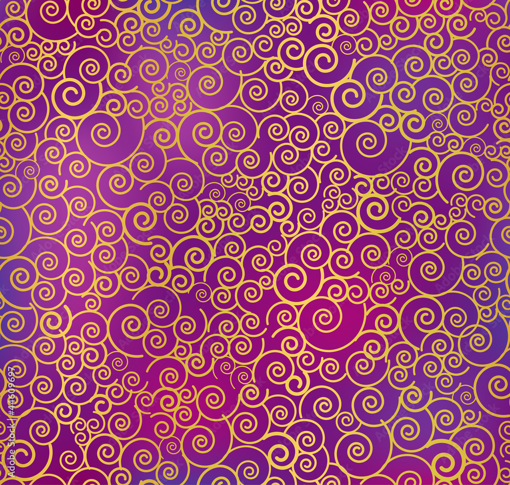 Seamless abstract curly pattern. Vector illustration