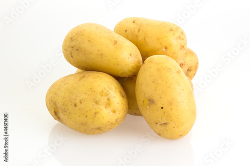 potatoes isolated on white background