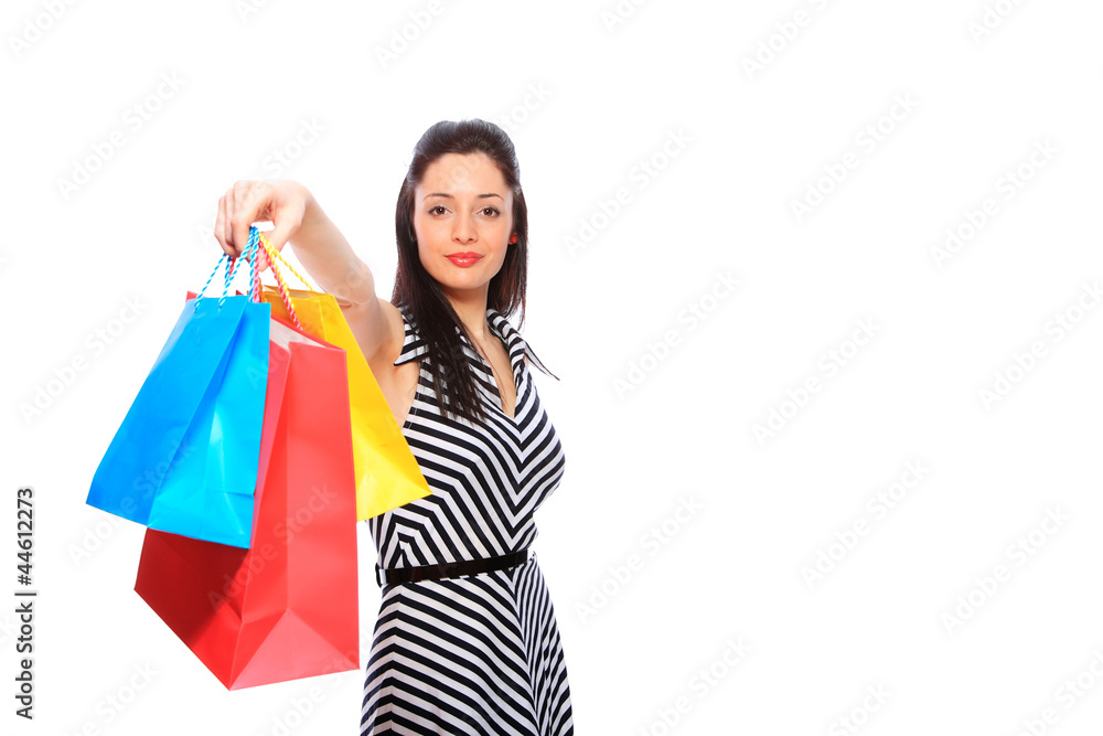 Young woman shopping