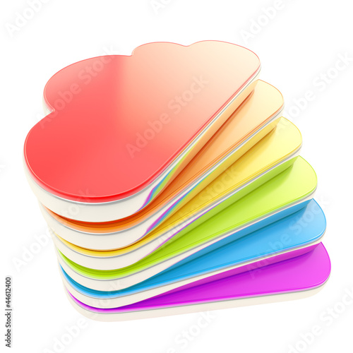 Stack of cloud shaped hdd s...