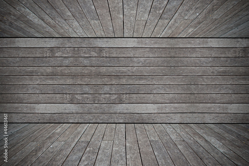 Grunge old wood texture room background