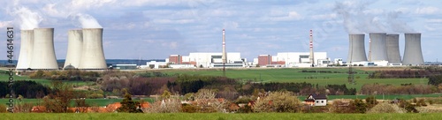 panoramatic view of nuclear power plant