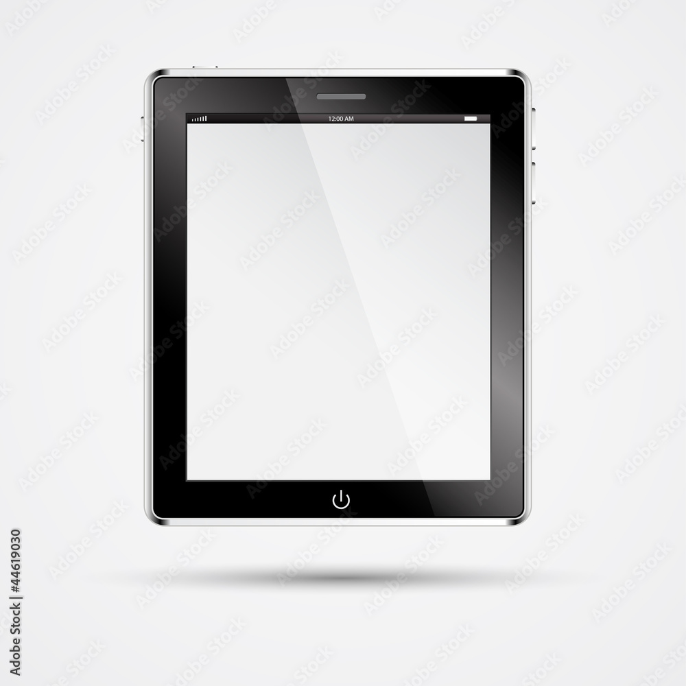 Realistic tablet pc computer with blank screen. Vector eps 10 Realistic tablet pc computer with blank screen. Vector eps 10