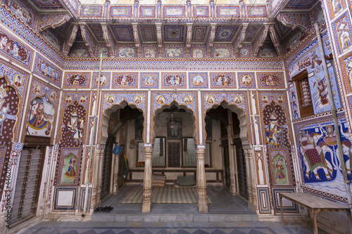 A frescoed Haveli in Fatehpur, Shekhawati