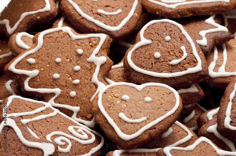 Different Shapes of Gingerbread Cookies Different Shapes of Gingerbread Cookies