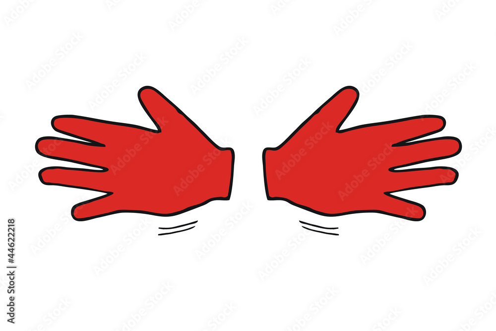 Obraz premium 2 Hände, rechts - links