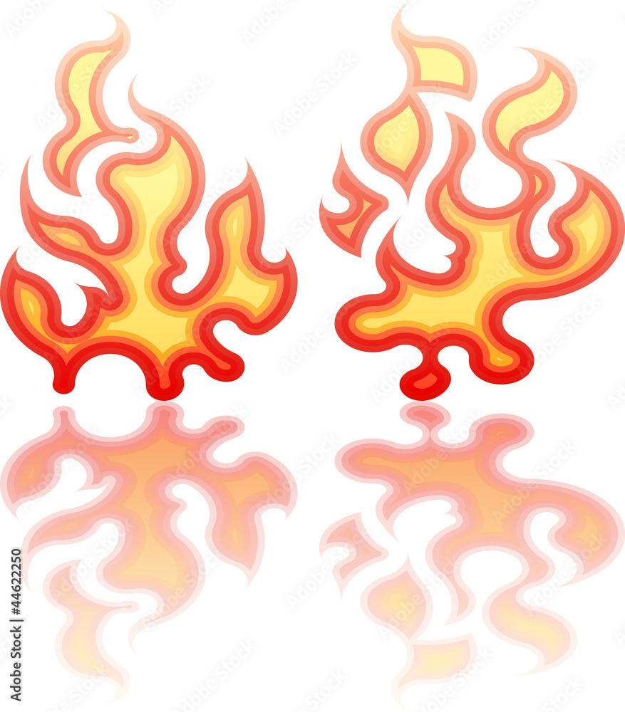 Pair of fires. Pair of fires.