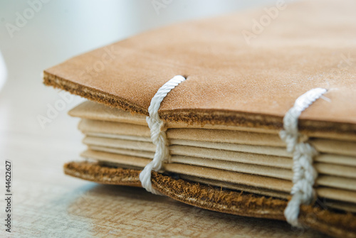 Book Spine with leather cover
