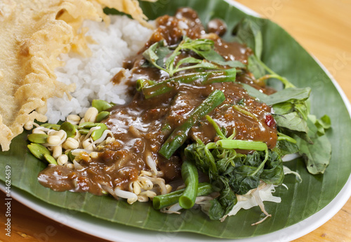 Indonesian Nasi Pecel photo
