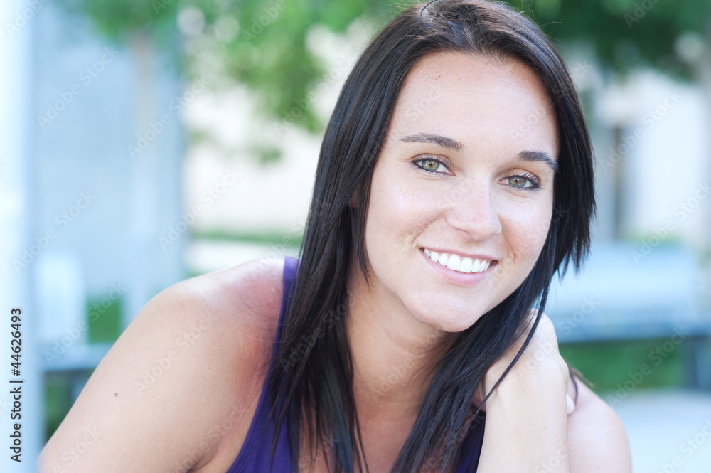 portrait of a pretty young woman portrait of a pretty young woman