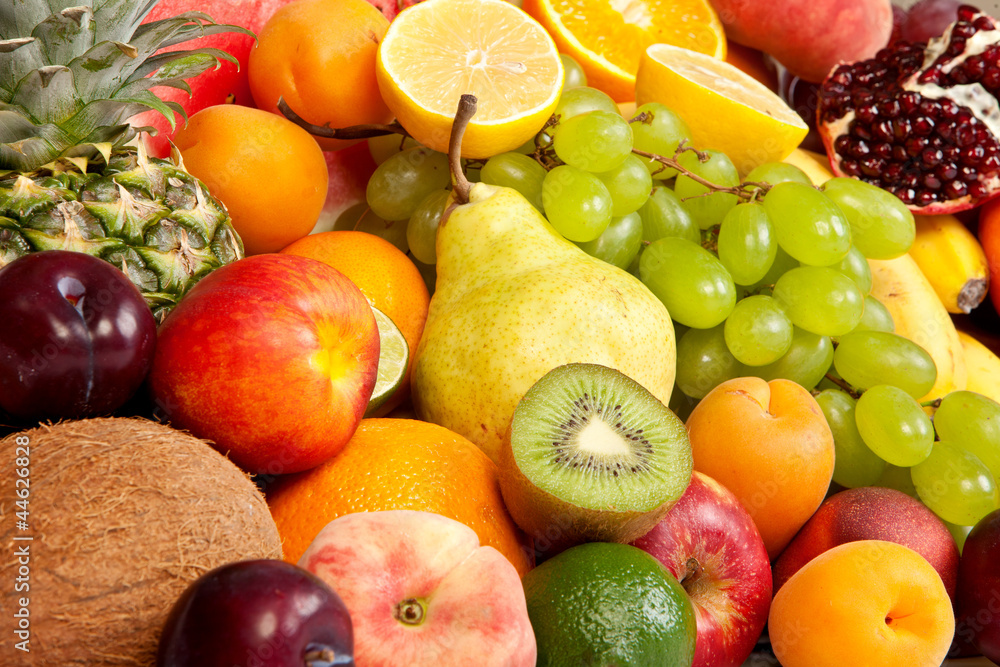 Huge group of fresh fruits Huge group of fresh fruits
