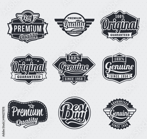 Retro Vintage labels