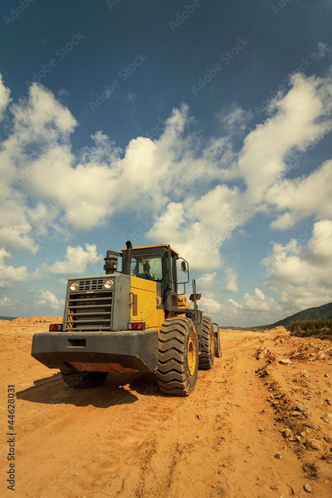 Bulldozer at Construction Site Bulldozer at Construction Site