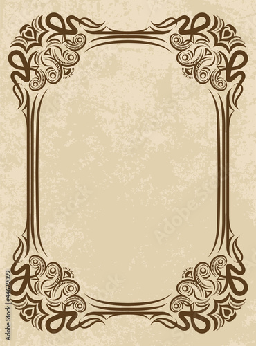 Elegant vintage frame