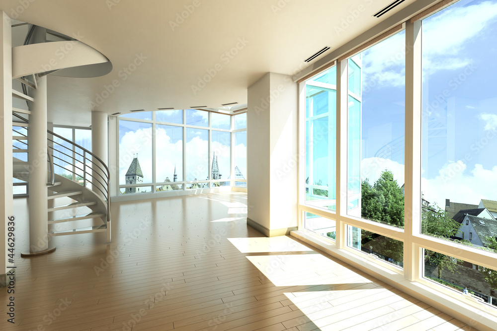 Fototapeta premium Maisonette mit Ausblick
