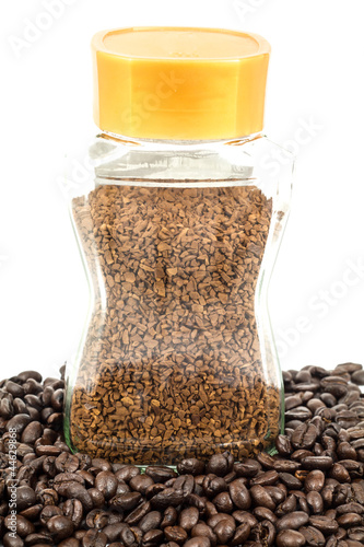 instant coffee bottle photo