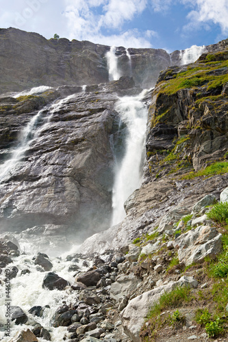 beautiful waterfall  Sofia Falls  arkhyz  karachay   cherkessia