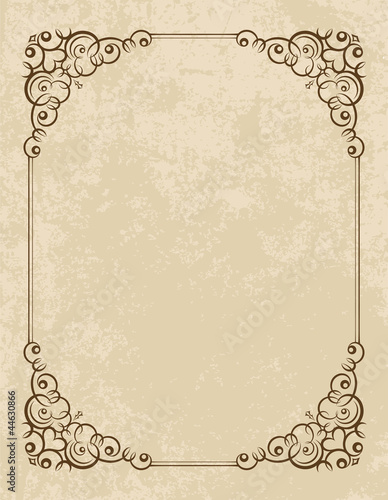 Elegant vintage frame