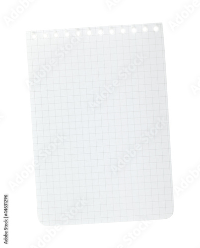 Blank note paper