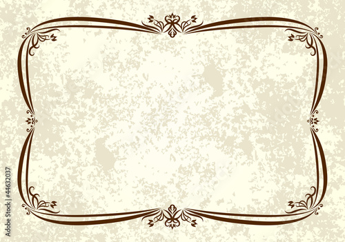 Decorative vintage frame.