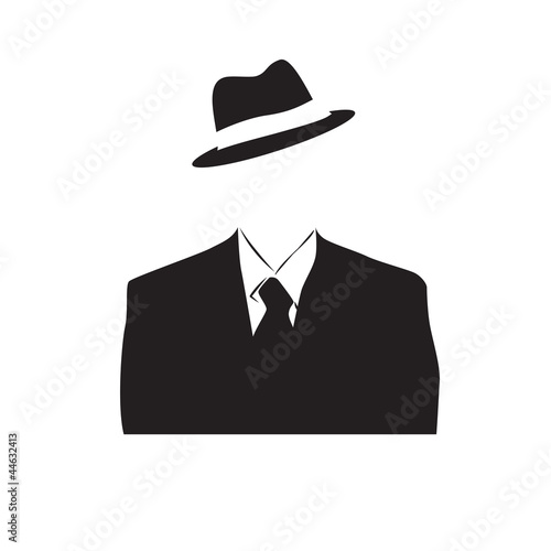 Logo Anonymous, invisible man # Vector