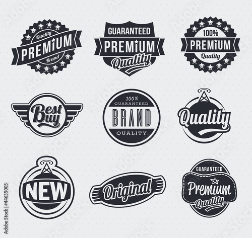 Retro vintage labels