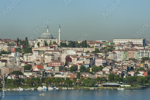 Cityscape over a residential area of Istanbul