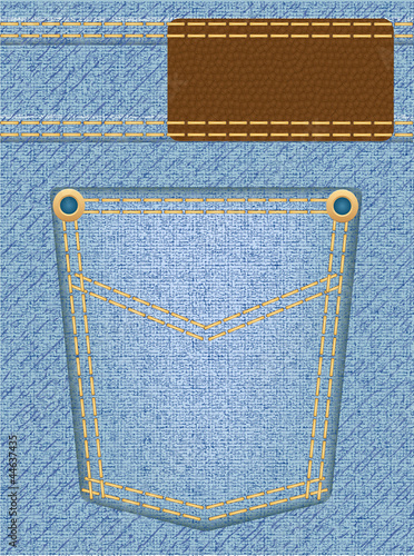 jeans texture with pocket