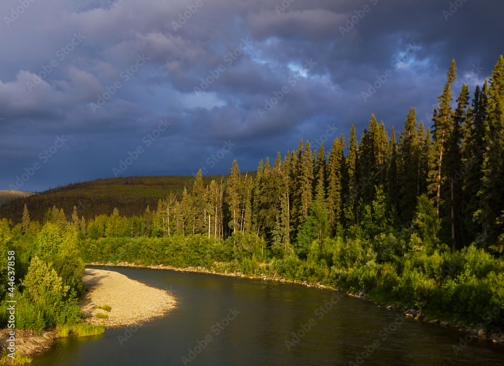 Fototapeta premium Lake on Alaska