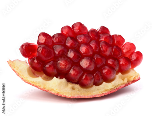 Ripe pomegranate piece