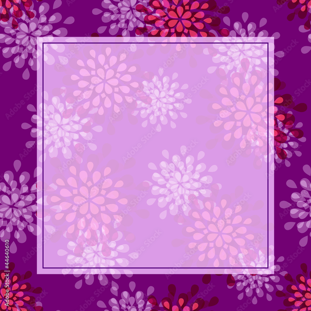 Purple Flower Greeting Card