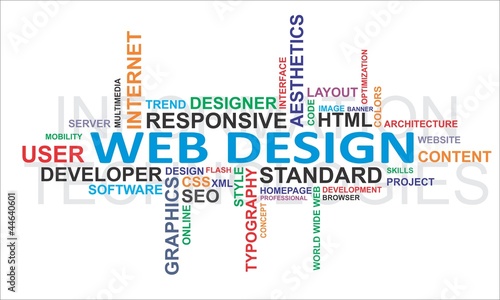 Word cloud - web design