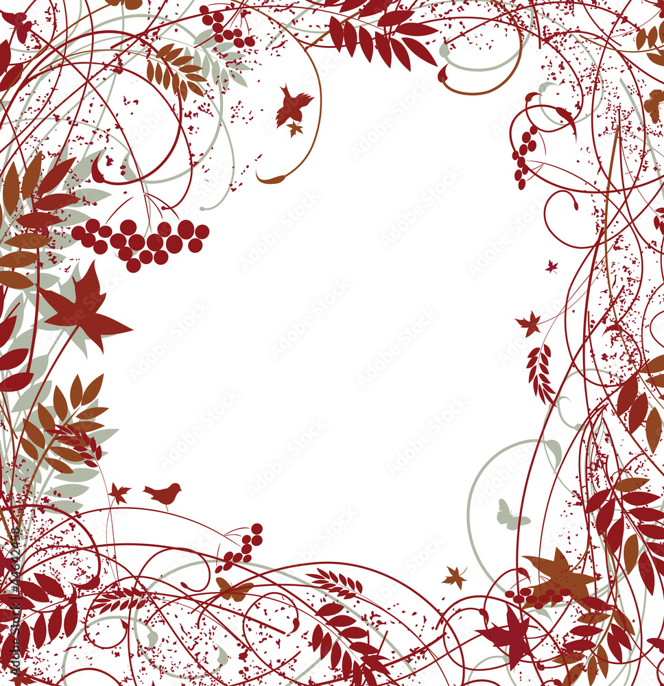 autumn floral background autumn floral background