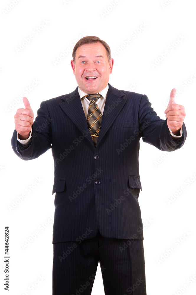 Happy smiling businessman