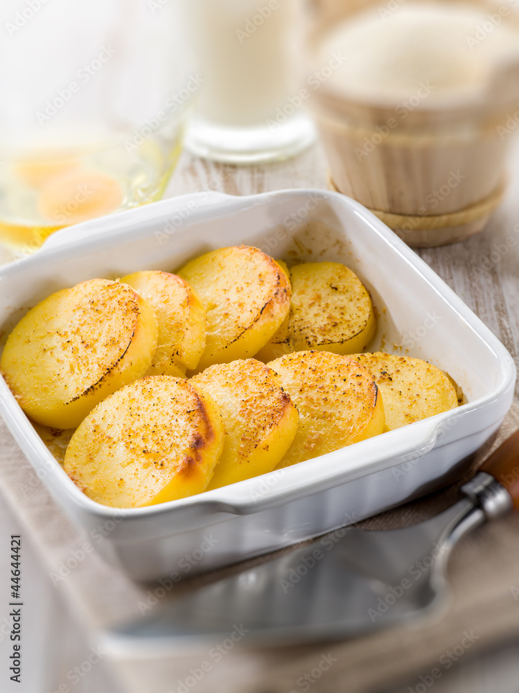 romana gnocchi with semolina, selective fpcus romana gnocchi with semolina, selective fpcus