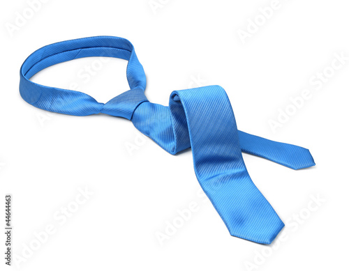 Blue tie taken off Fototapet
