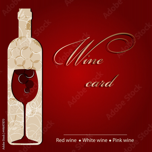 Template of a wine card