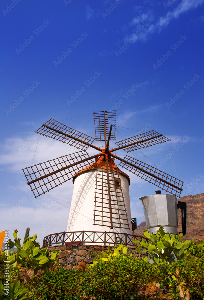 El molino de Mogan historical windmill