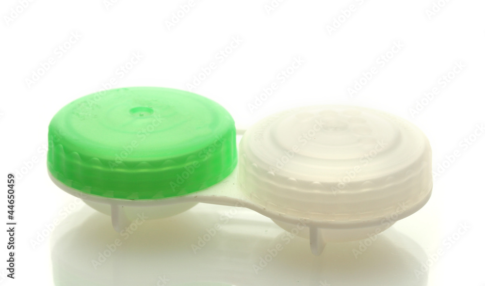 containers for contact lenses isolated on white containers for contact lenses isolated on white