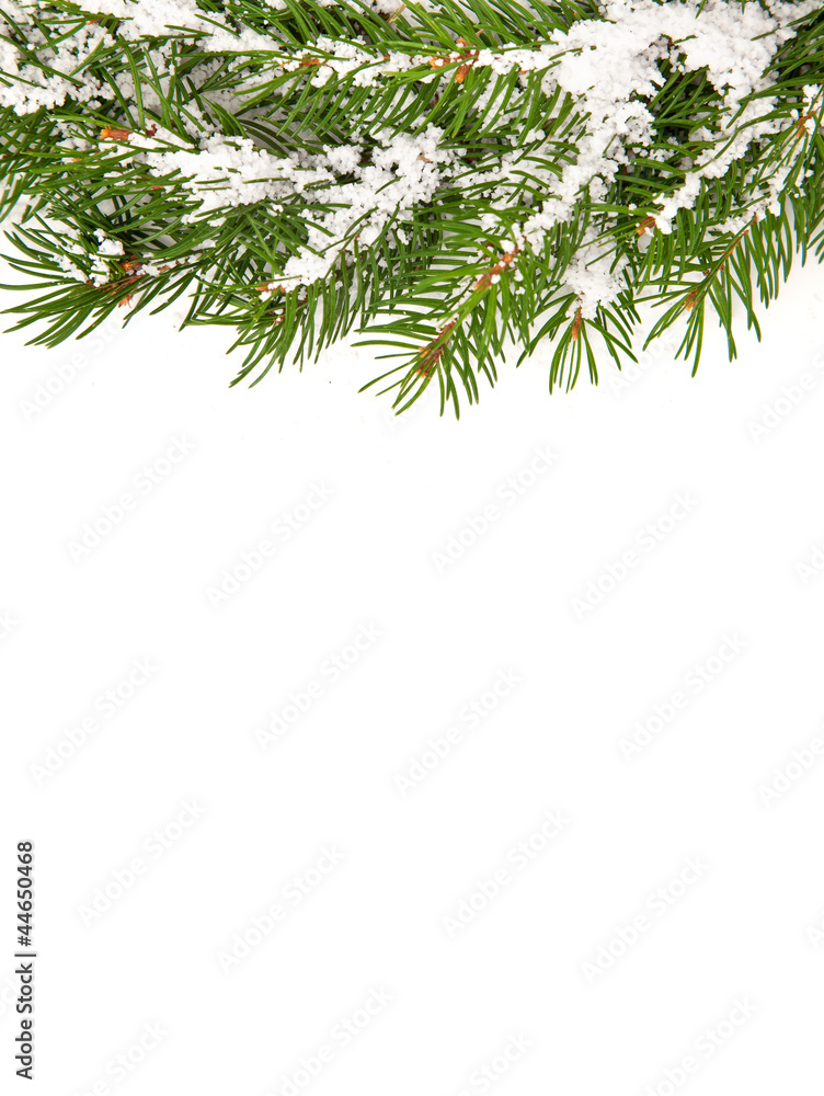 Obraz premium Christmas framework with snow