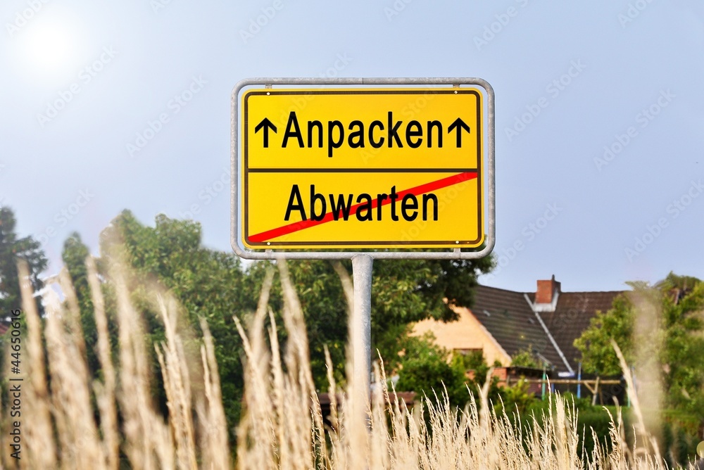 anpacken abwarten StockFoto Adobe Stock