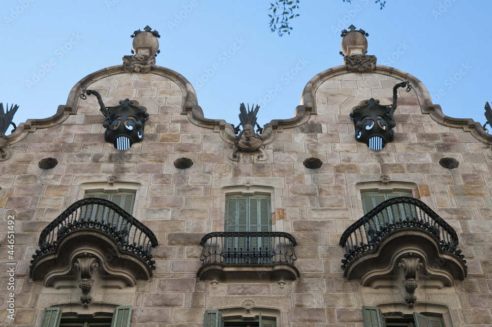Naklejka premium Casa Calvet, Barcelona, Spanien