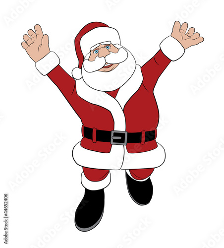 Santa Jumping for Joy