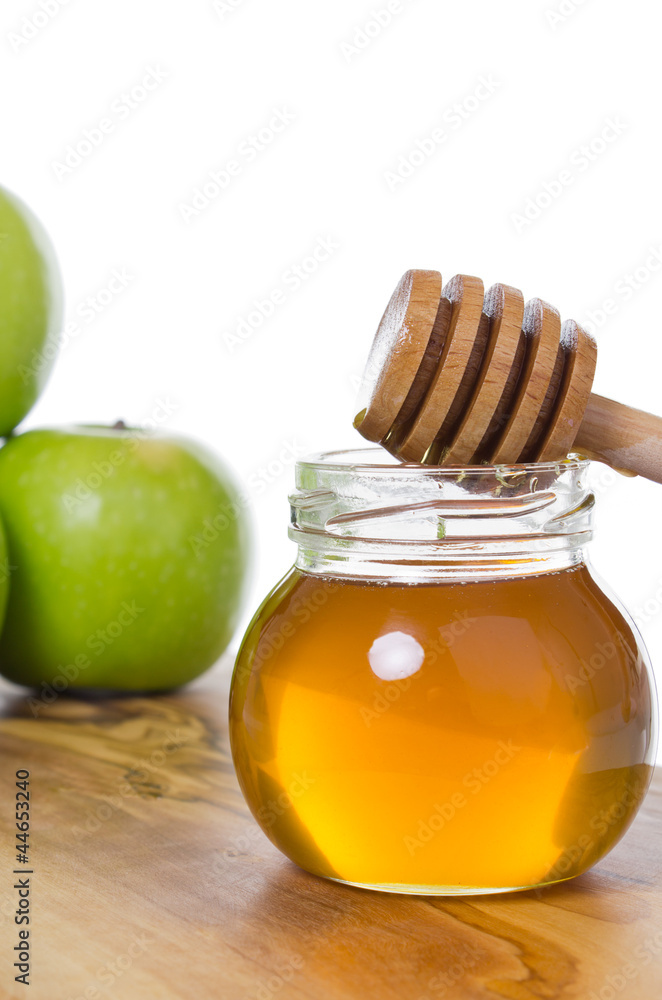 Honey with apples Honey with apples
