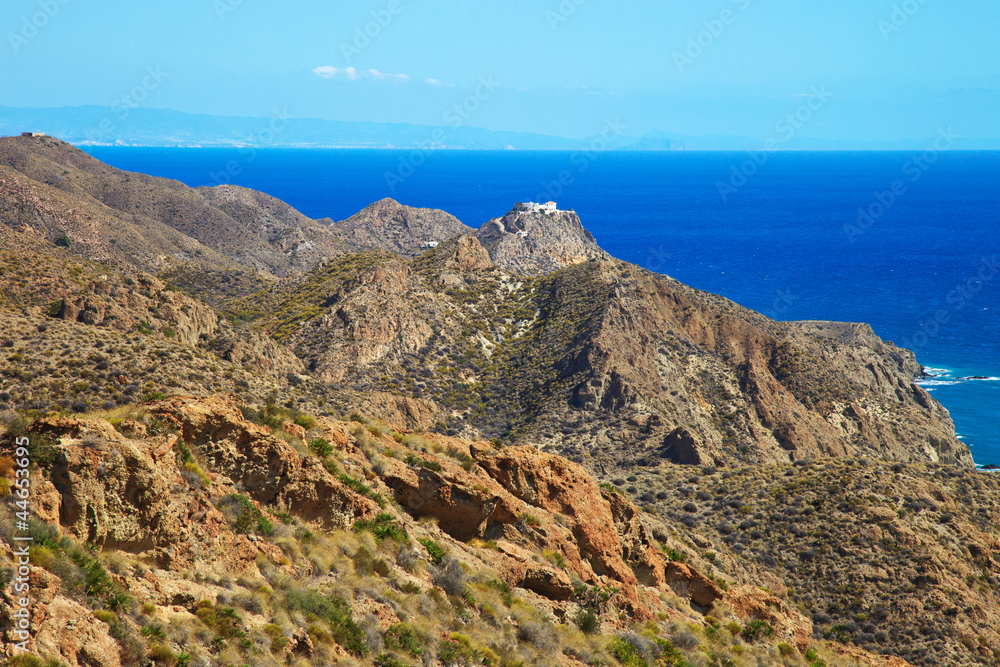 Andalusia coastal landscape. Parque Cabo de Gata, Almeria. Andalusia coastal landscape. Parque Cabo de Gata, Almeria.
