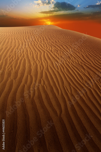 Desert sand dunes in Maspalomas Gran Canaria