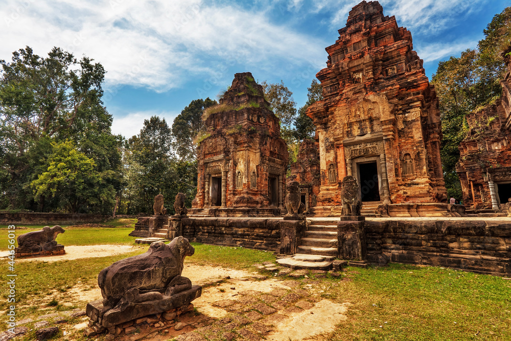Ancient buddhist khmer temple in Angkor Wat complex Ancient buddhist khmer temple in Angkor Wat complex